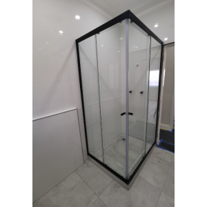 Australia Custom made Semi-Frameless Corner Sliding Shower Screen (1100-1200) * (1100-1200) *1950